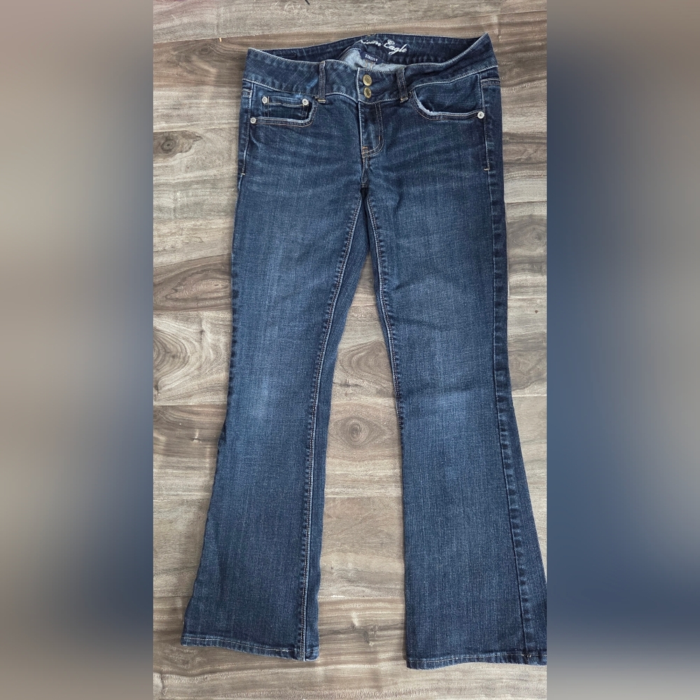 American Eagle Outfitters Dark Blue Flare Jeans